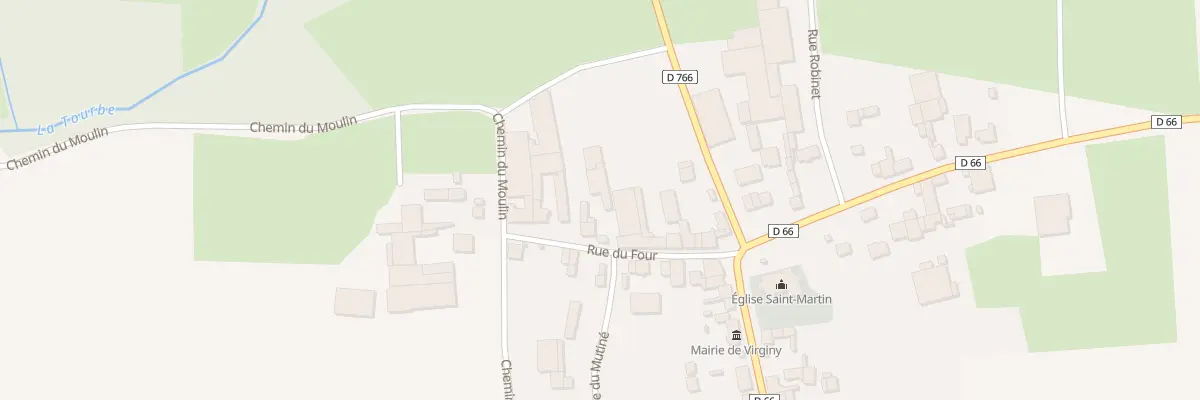 Plan du 8 Rue du Four à Virginy