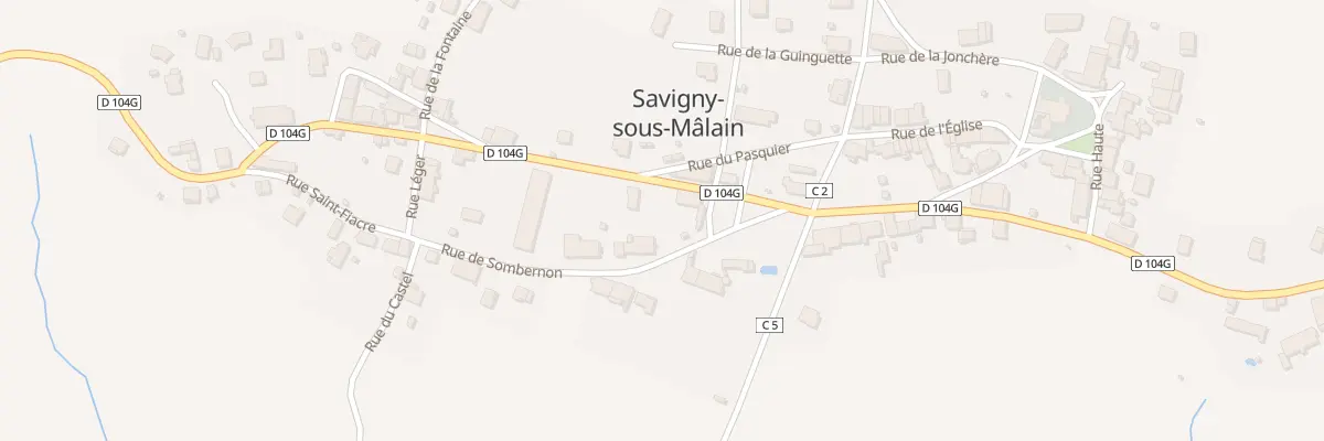 Plan du 4 Rue de Sombernon à Savigny-sous-Mâlain