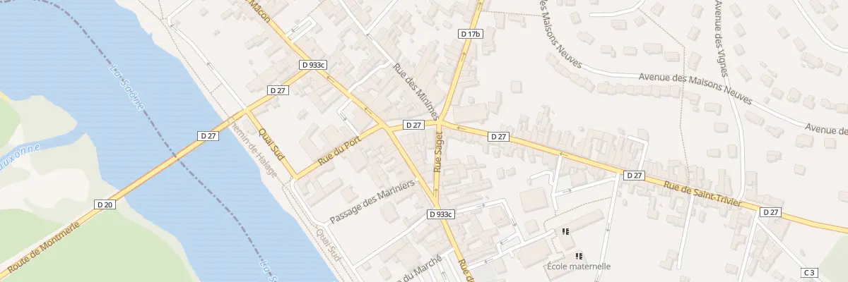 Plan du 2B Rue Saget à Montmerle-sur-Saône