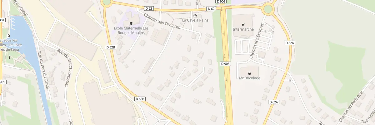 Plan du 1E Rue des Rouges Moulins à Chagny