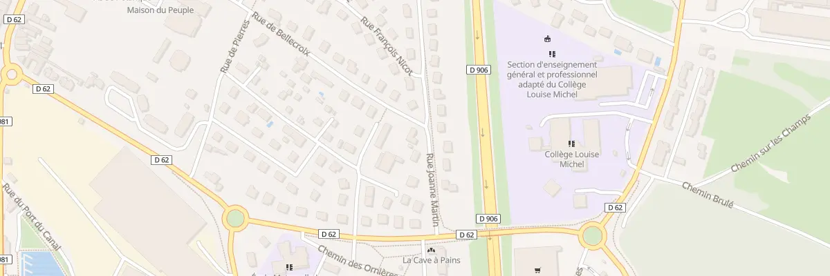Plan du 22 Rue Joanne Martin à Chagny