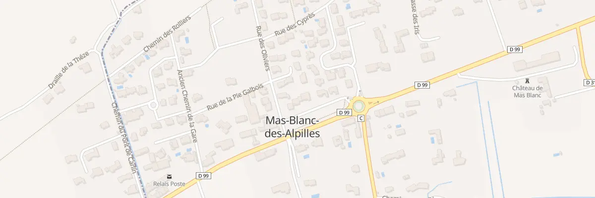 Plan du 2 Lot Communal à Mas-Blanc-des-Alpilles