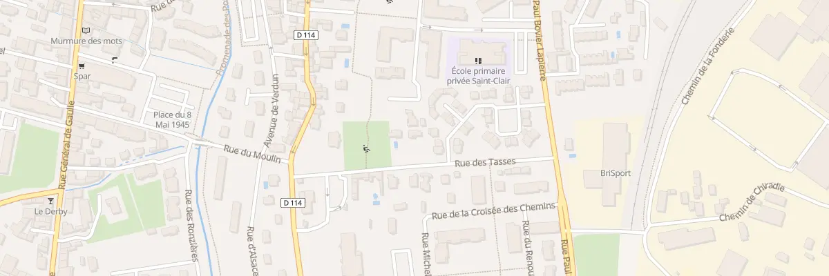 Plan du 9001 Rue des Tasses à Brignais