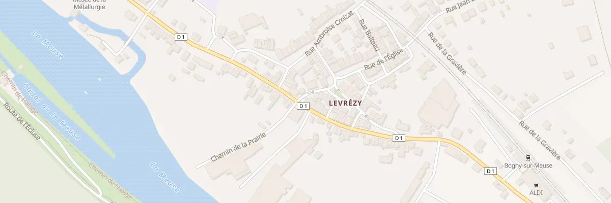 Plan du 2 Rue de Levrézy à Bogny-sur-Meuse