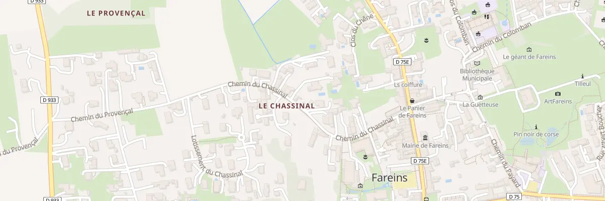 Plan du 5318 Au Chassinal à Fareins