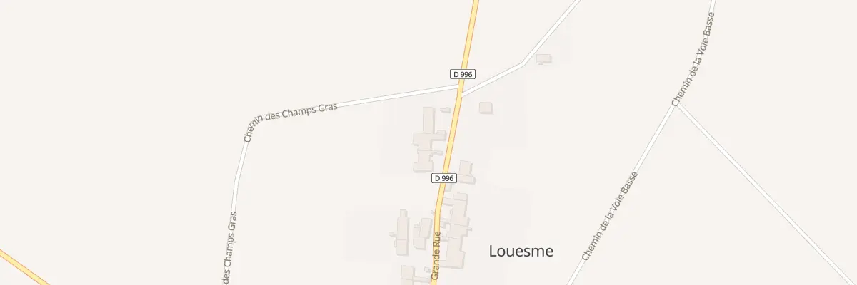 Plan du 3 Gr Grande Rue à Louesme