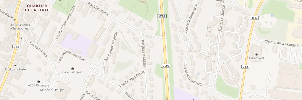 Plan du 3 Rue Joanne Martin à Chagny