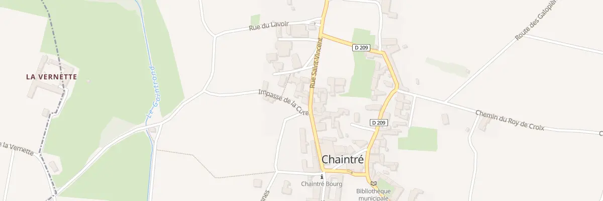 Plan du 16 Imp de la Cure à Chaintré