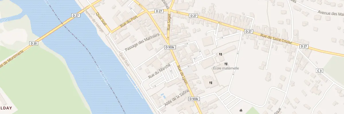 Plan du 50 Rue de Lyon à Montmerle-sur-Saône