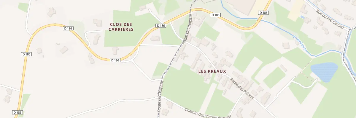 Plan du 5141 Les Preaux à Chânes