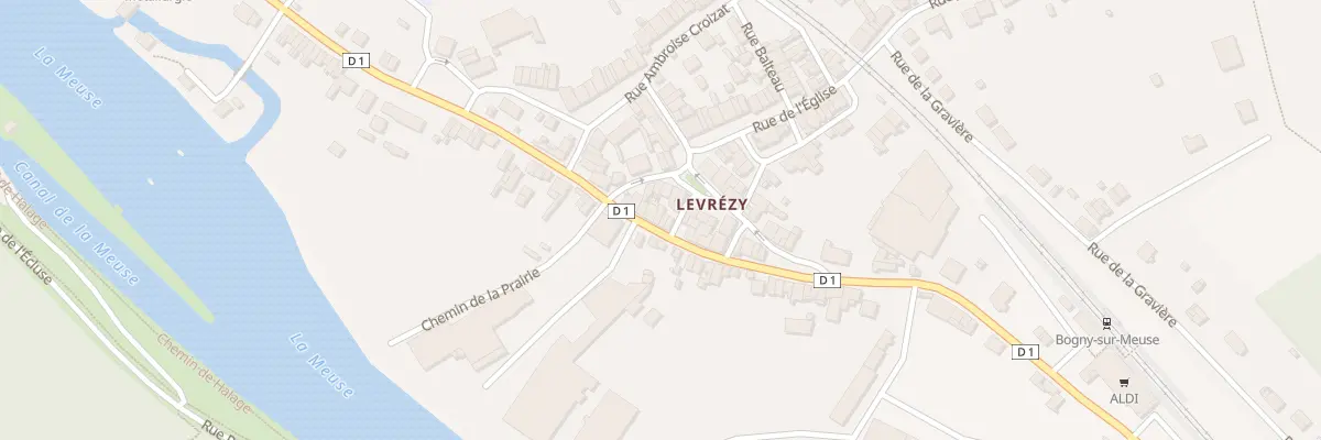 Plan du 20 Rue de la Vallée à Bogny-sur-Meuse