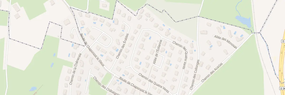 Plan du 60 Che des Quatre Vents à Brignais