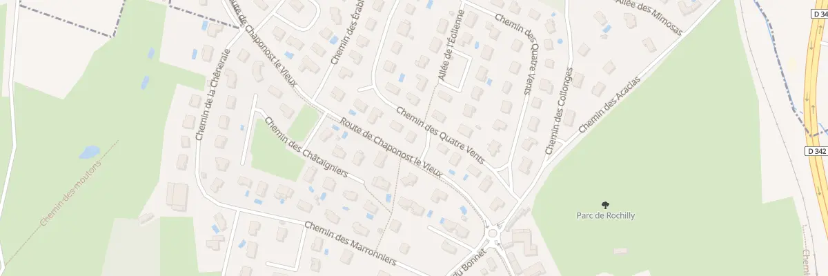 Plan du 6 Che des Quatre-Vents à Chaponost