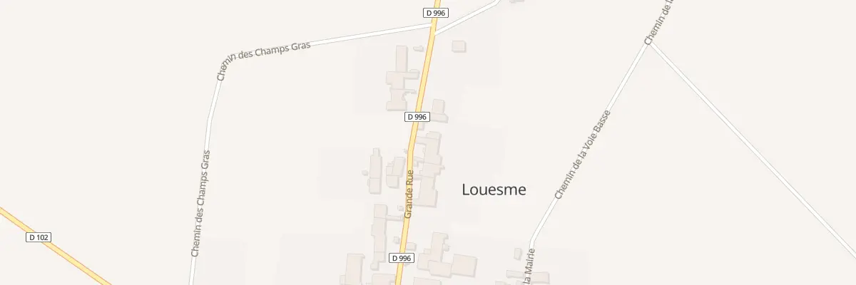 Plan du 6 Gr Grande Rue à Louesme