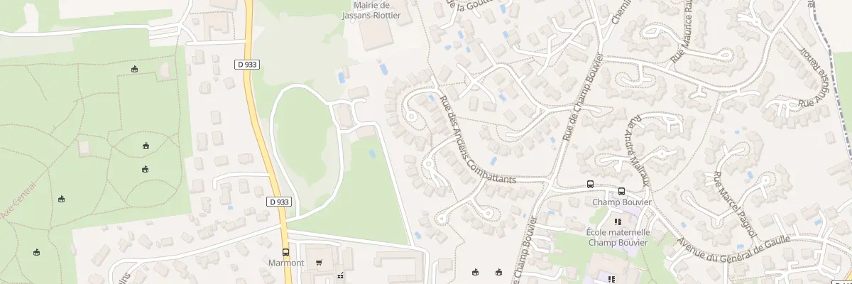 Plan du 275 Rue des Anciens Combattants à Jassans-Riottier