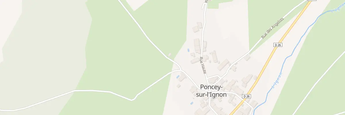 Plan du 9008 Che de Fontenille à Poncey-sur-l’Ignon