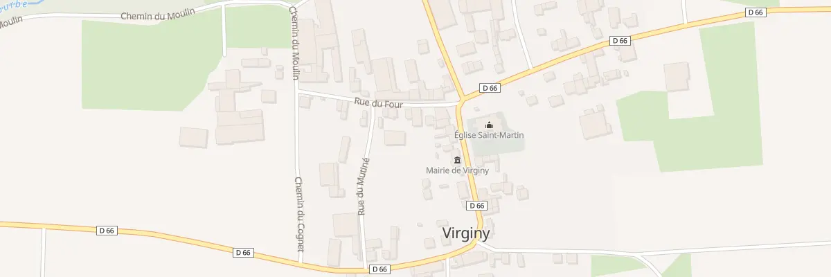 Plan du 3 Rue du Four à Virginy