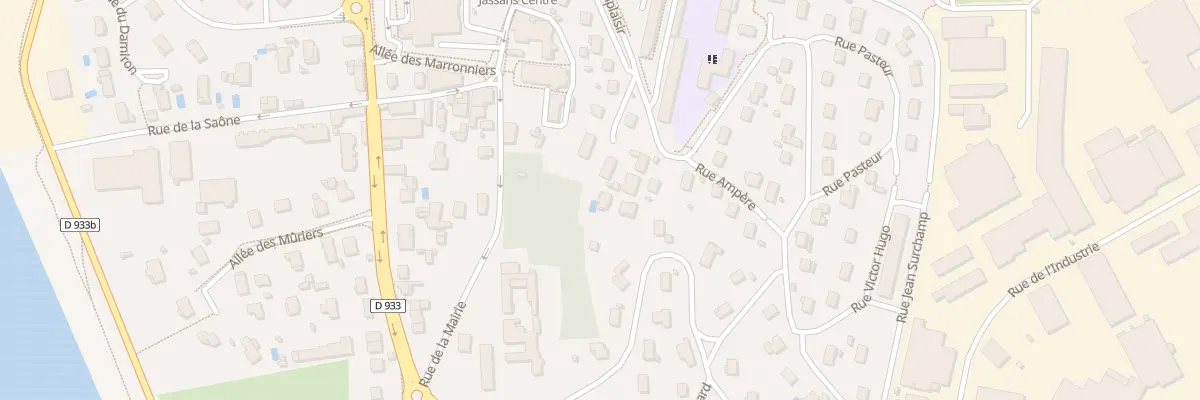 Plan du 279 Av de Bellevue à Jassans-Riottier
