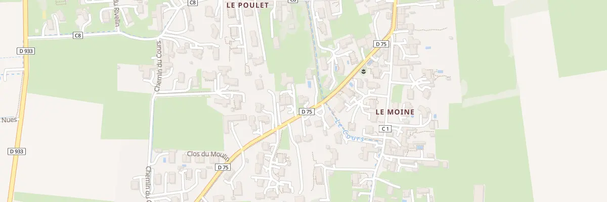 Plan du 5273 Au Poulet à Fareins