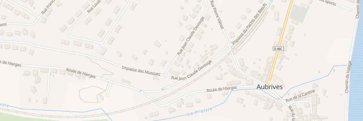 Plan du 23 Rue Jean-Claude Devouge à Aubrives