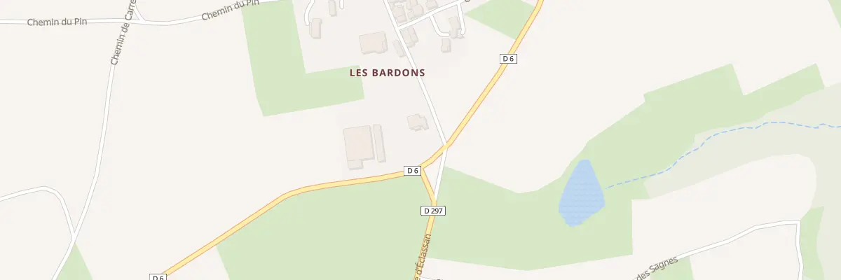 Plan du 15 Che des Bardons à Eclassan