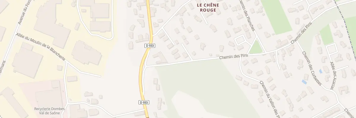Plan du 110 Che des Pins à Trévoux