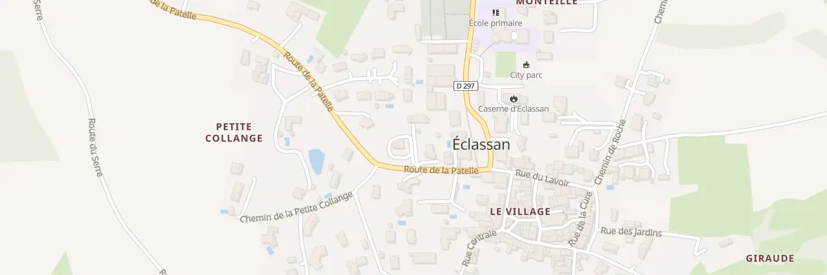 Plan du 90 Rte de la Patelle à Eclassan