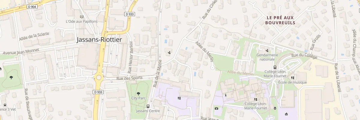 Plan du 56T Rue du Cinier à Jassans-Riottier