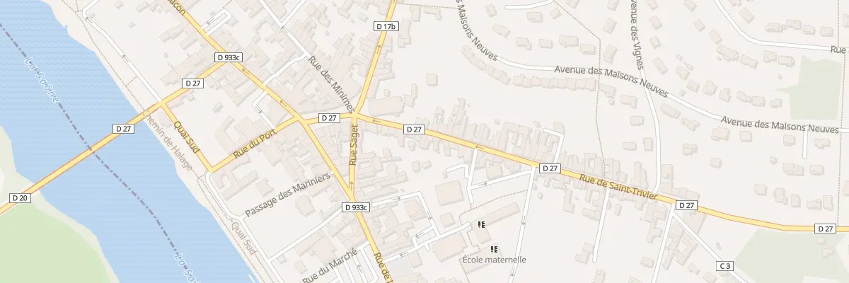 Plan du 16 Rue de Saint-trivier à Montmerle-sur-Saône