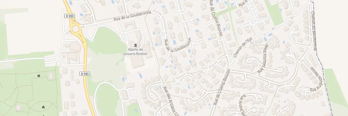 Plan du 350 Rue de la Goutteronne à Jassans-Riottier