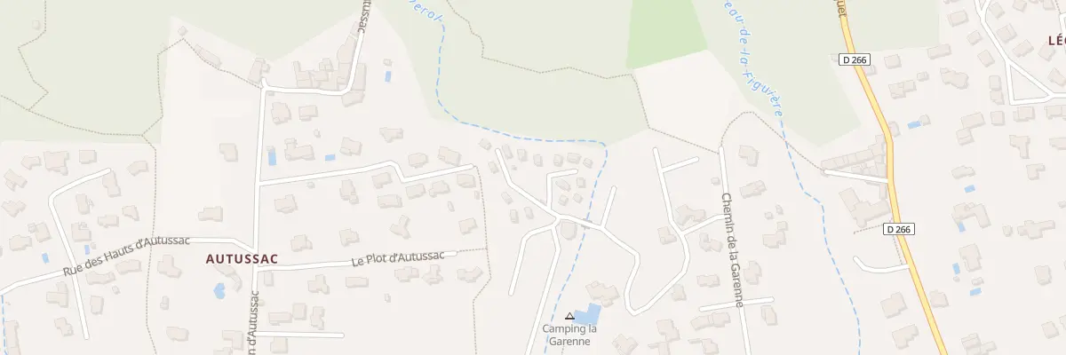 Plan de Autussac à Saint-Laurent-du-Pape