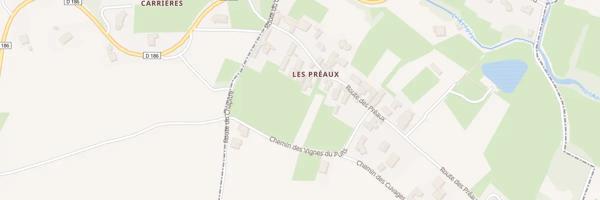 Plan du 110 Rte des Préaux à Chânes