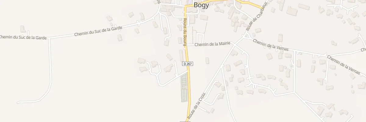 Plan du 110 Rte du Bourg à Bogy