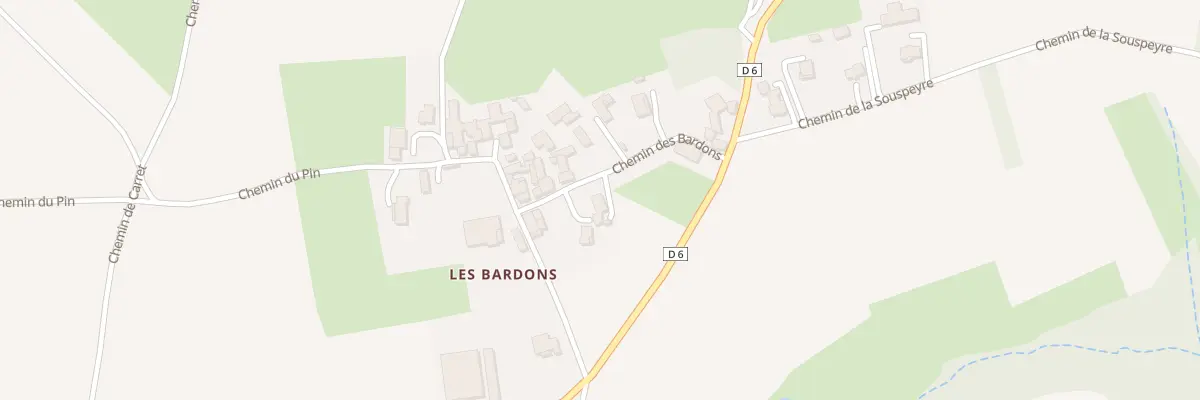 Plan du 240 Che des Bardons à Eclassan