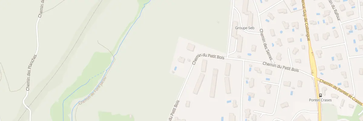 Plan du 99 Che du Petit Bois à Écully