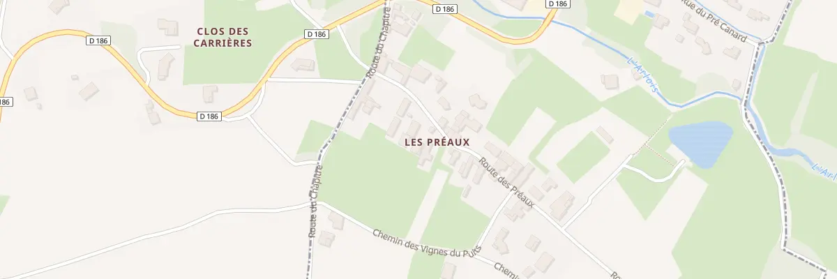 Plan du 5356F Les Preaux à Chânes