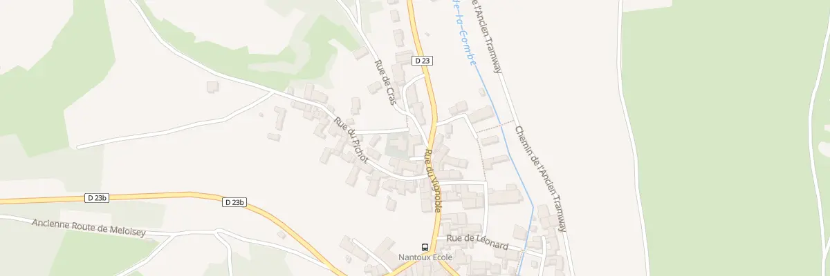 Plan du 1 Rue des Cras à Nantoux