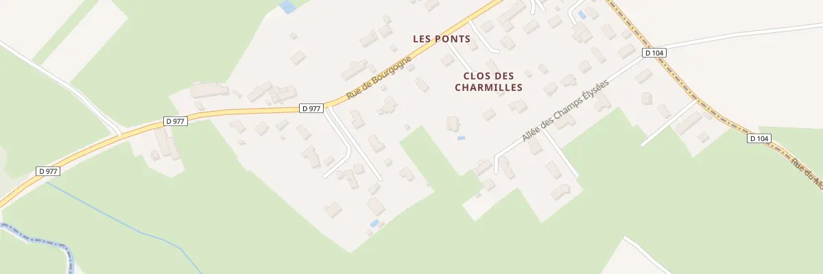 Plan du 25 Rue de Bourgogne à Granges