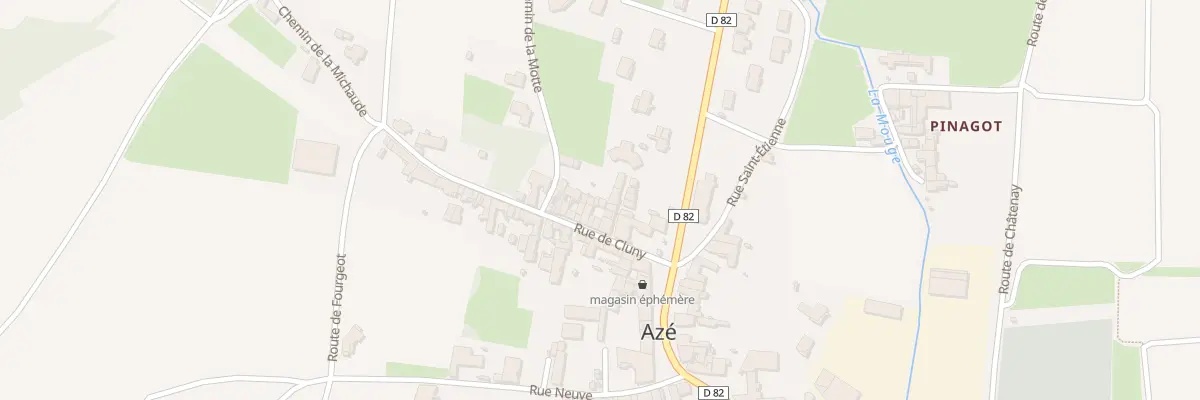 Plan du 74 Rue de Cluny à Azé
