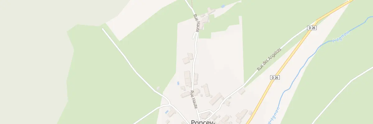 Plan du 9027 Rue Haute à Poncey-sur-l’Ignon