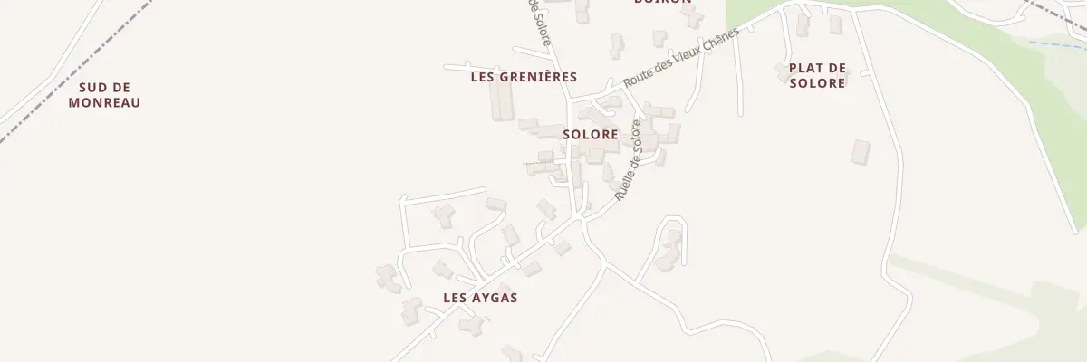 Plan du 290 Che de Solore à Thorrenc