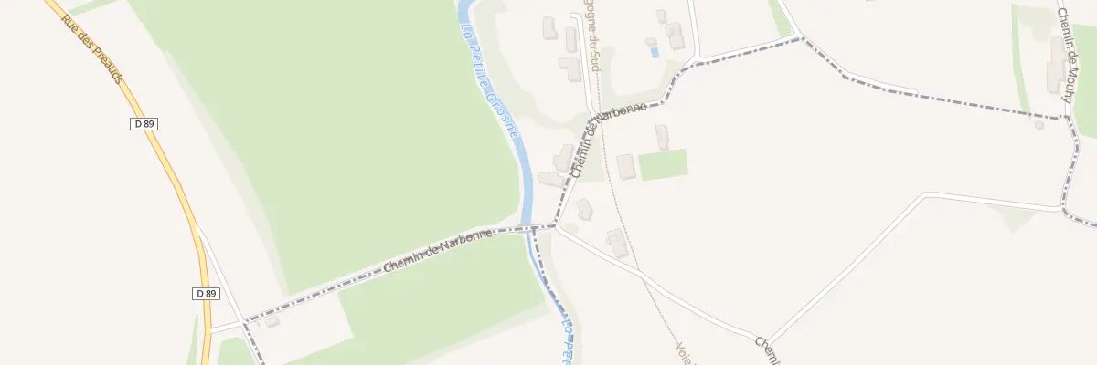 Plan du 824 Che de Narbonne à Prissé