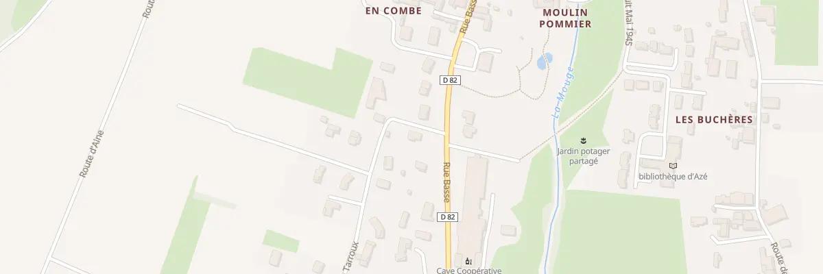 Plan du 25 Che de Tarroux à Azé