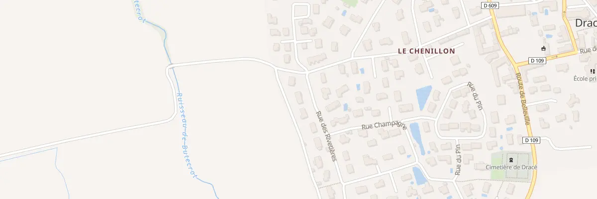 Plan du 683 Rue des Rivetières à Dracé