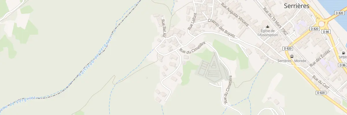 Plan du 5967 La Garenne à Serrières