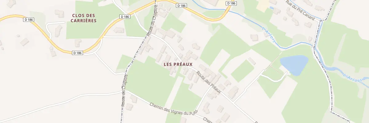 Plan du 129 Rte des Préaux à Chânes