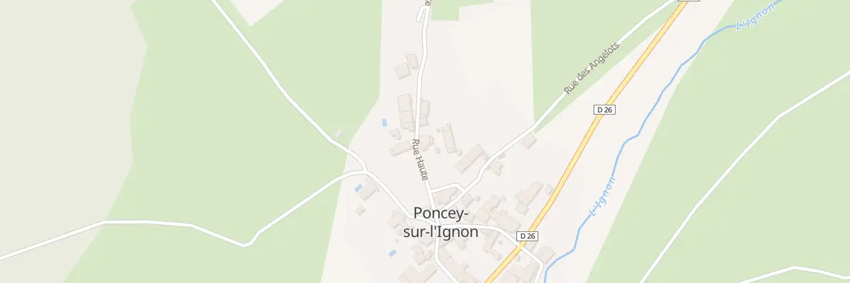 Plan du 14 Rue Haute à Poncey-sur-l’Ignon