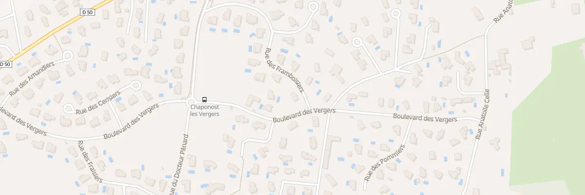 Plan du 24 Rue des Framboisiers à Chaponost