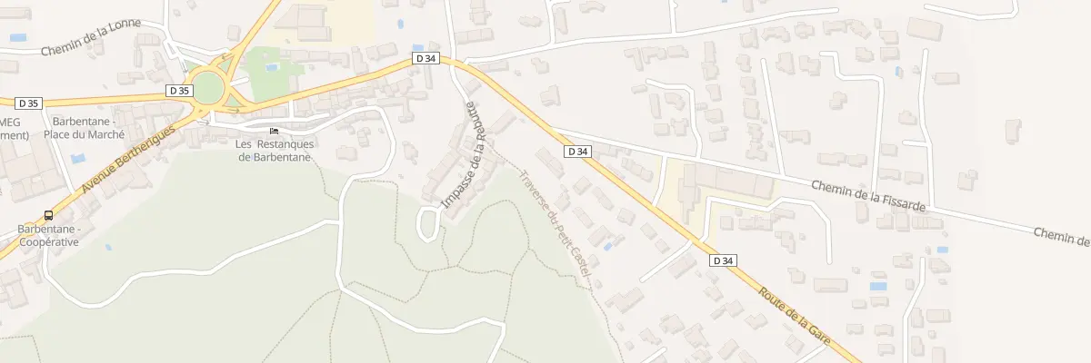 Plan du 18B Rte de la Gare à Barbentane