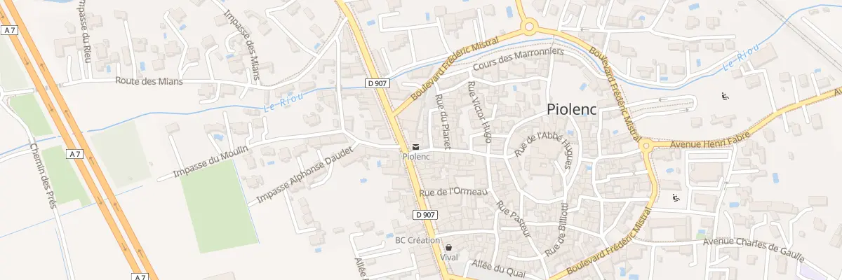 Plan du 1745 Av de Provence à Piolenc